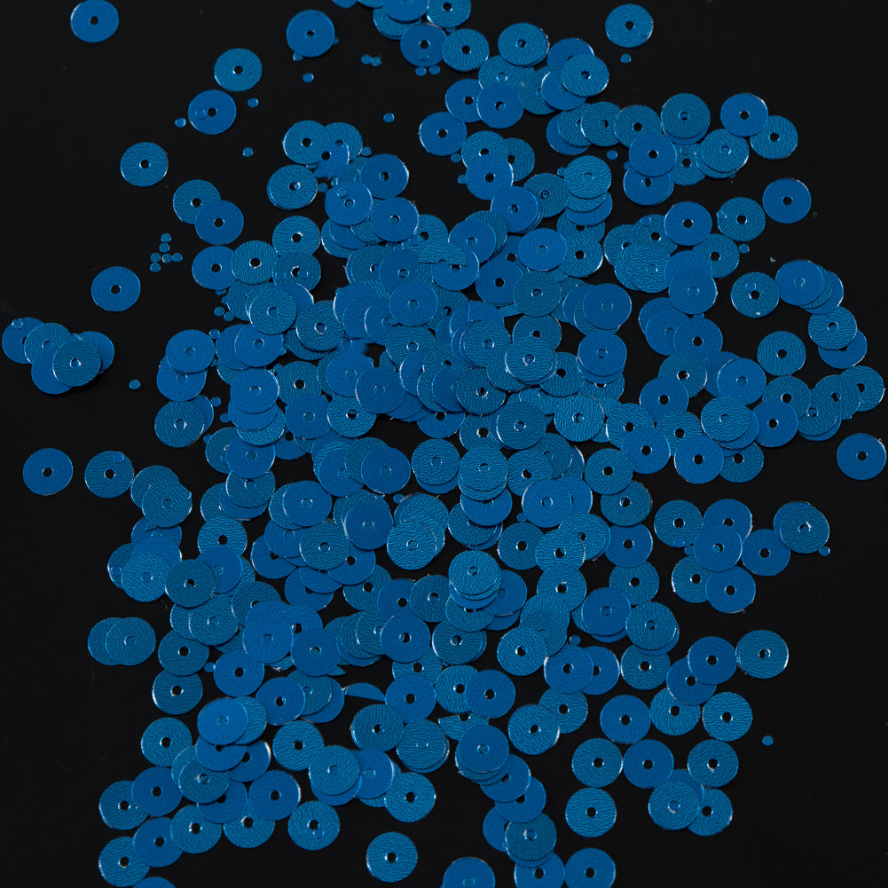 Bag of Blue Dull-Bright Loose Sequins - 6mm Bag of Blue Dull-Bright Loose Sequins - 6mm