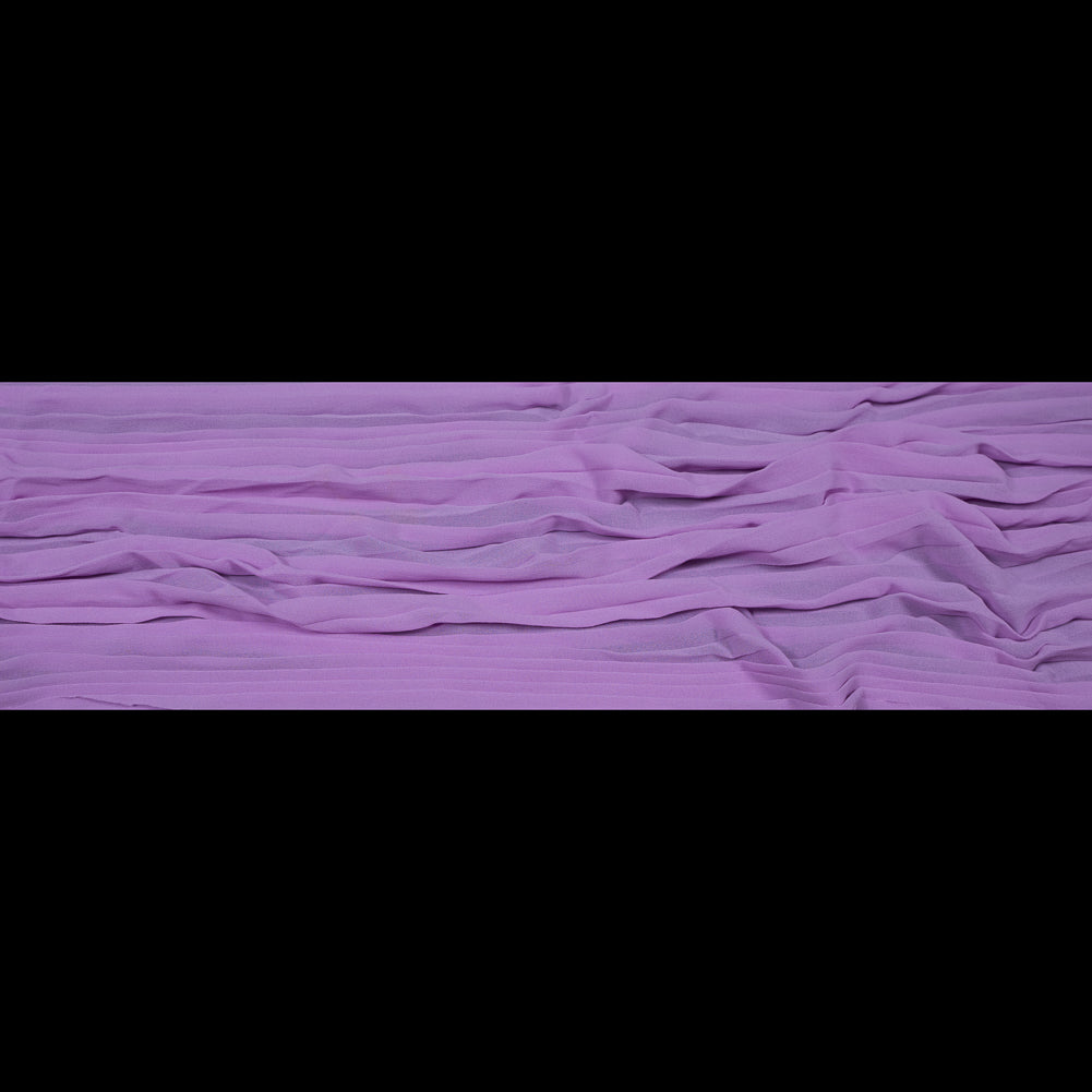 Accordion Pleated Chiffon - Easter Egg Purple - Etereo Collection Folded Accordion Pleated Chiffon - Easter Egg Purple - Etereo Collection Folded