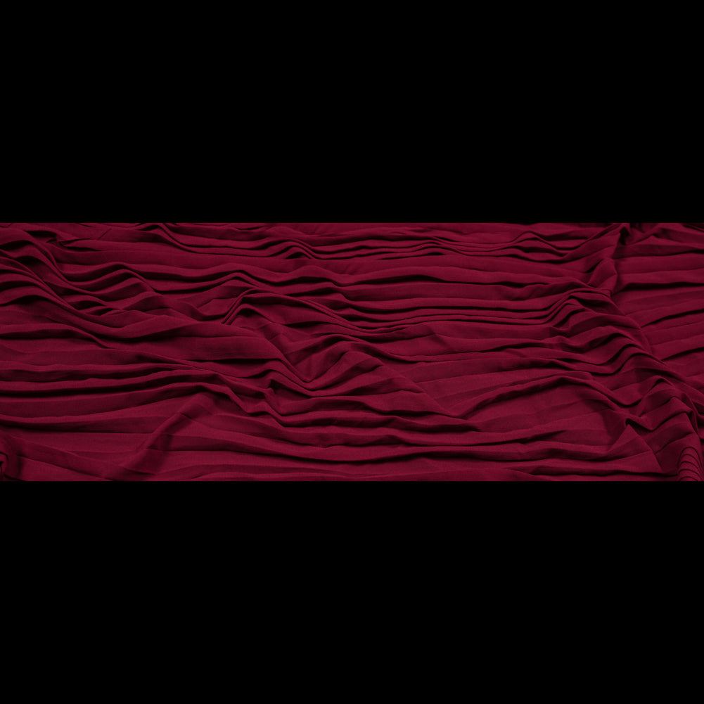 Rhododendron Accordion Pleated Chiffon - Folded Rhododendron Accordion Pleated Chiffon - Folded