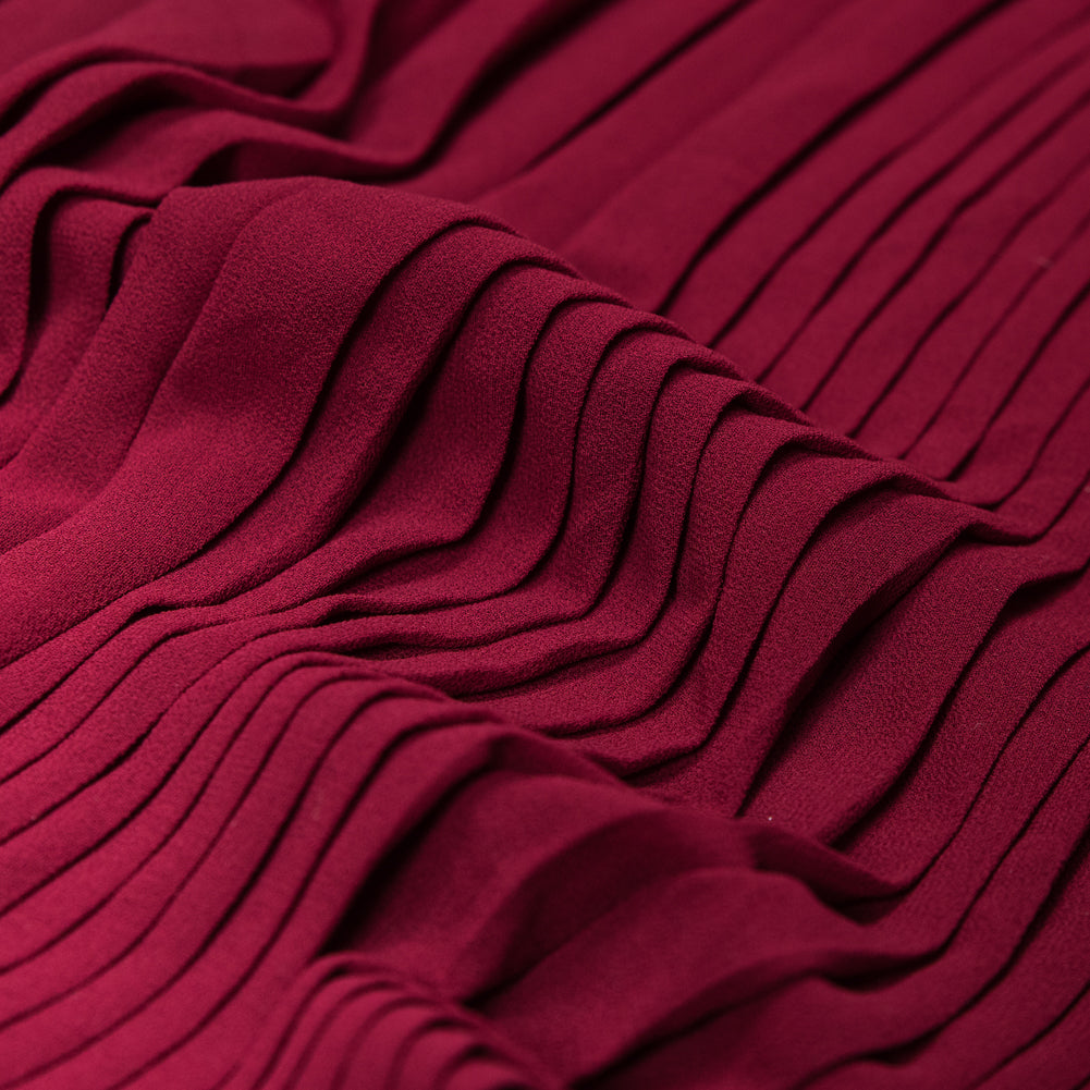 Rhododendron Accordion Pleated Chiffon - Detail Rhododendron Accordion Pleated Chiffon - Detail