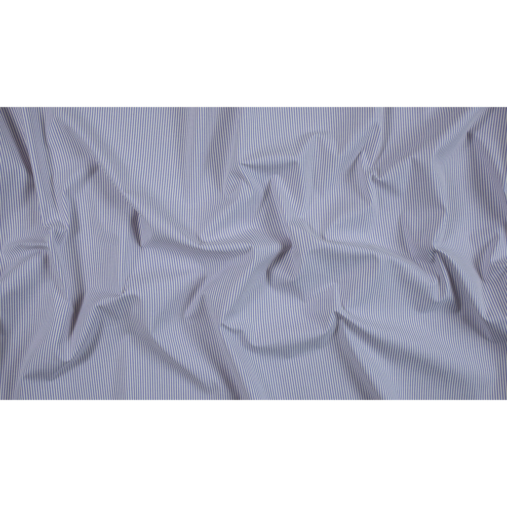 Orchid Hush and White Candy Striped Stretch Cotton Woven - Full Orchid Hush and White Candy Striped Stretch Cotton Woven - Full