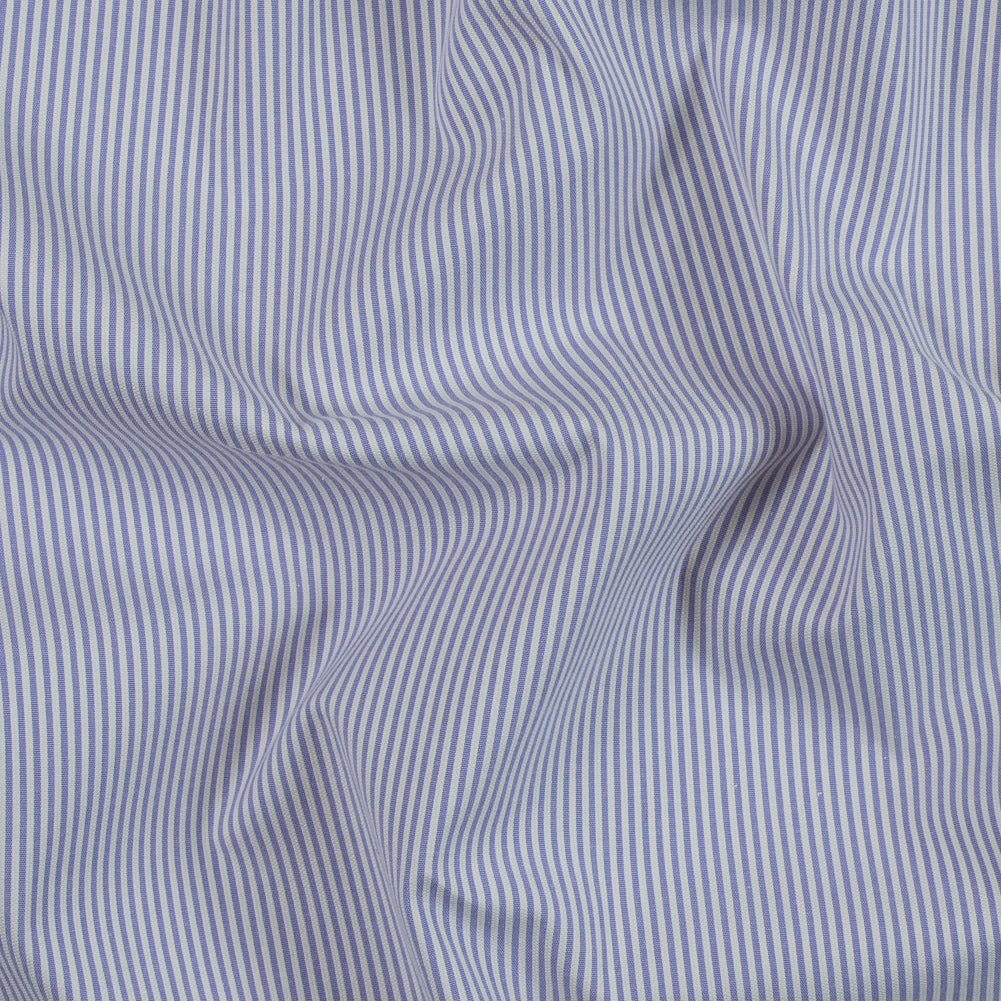 Orchid Hush and White Candy Striped Stretch Cotton Woven Orchid Hush and White Candy Striped Stretch Cotton Woven