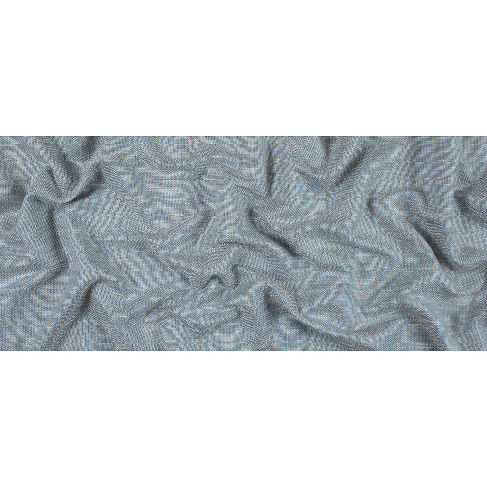 Baby Blue and Silver Lining Cotton and Rayon Tweed Full Baby Blue and Silver Lining Cotton and Rayon Tweed Full