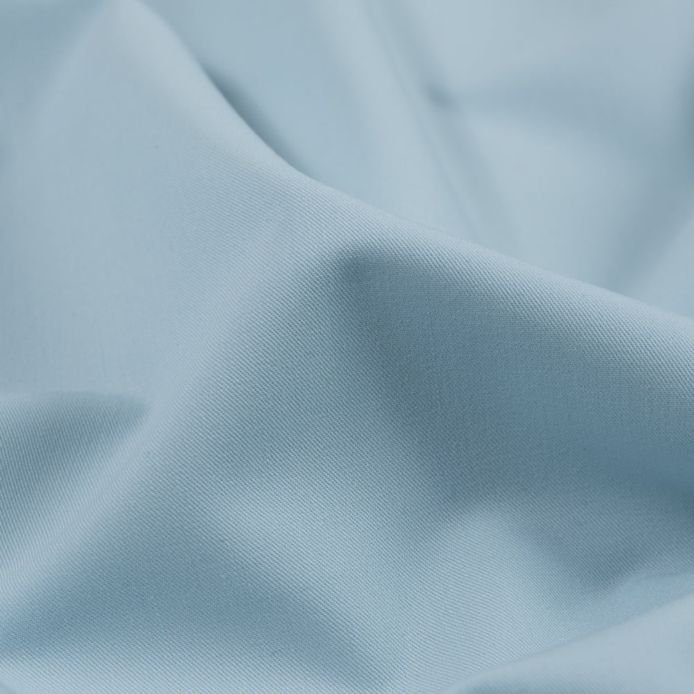 Wan Blue Stretch Polyester Twill - Detail Wan Blue Stretch Polyester Twill - Detail