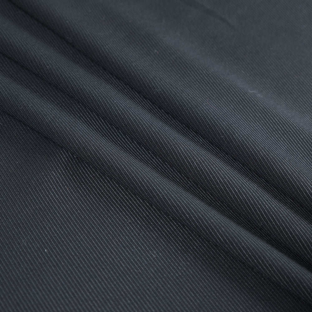 Armani Black Stretch Wool Twill Suiting Folded Armani Black Stretch Wool Twill Suiting Folded