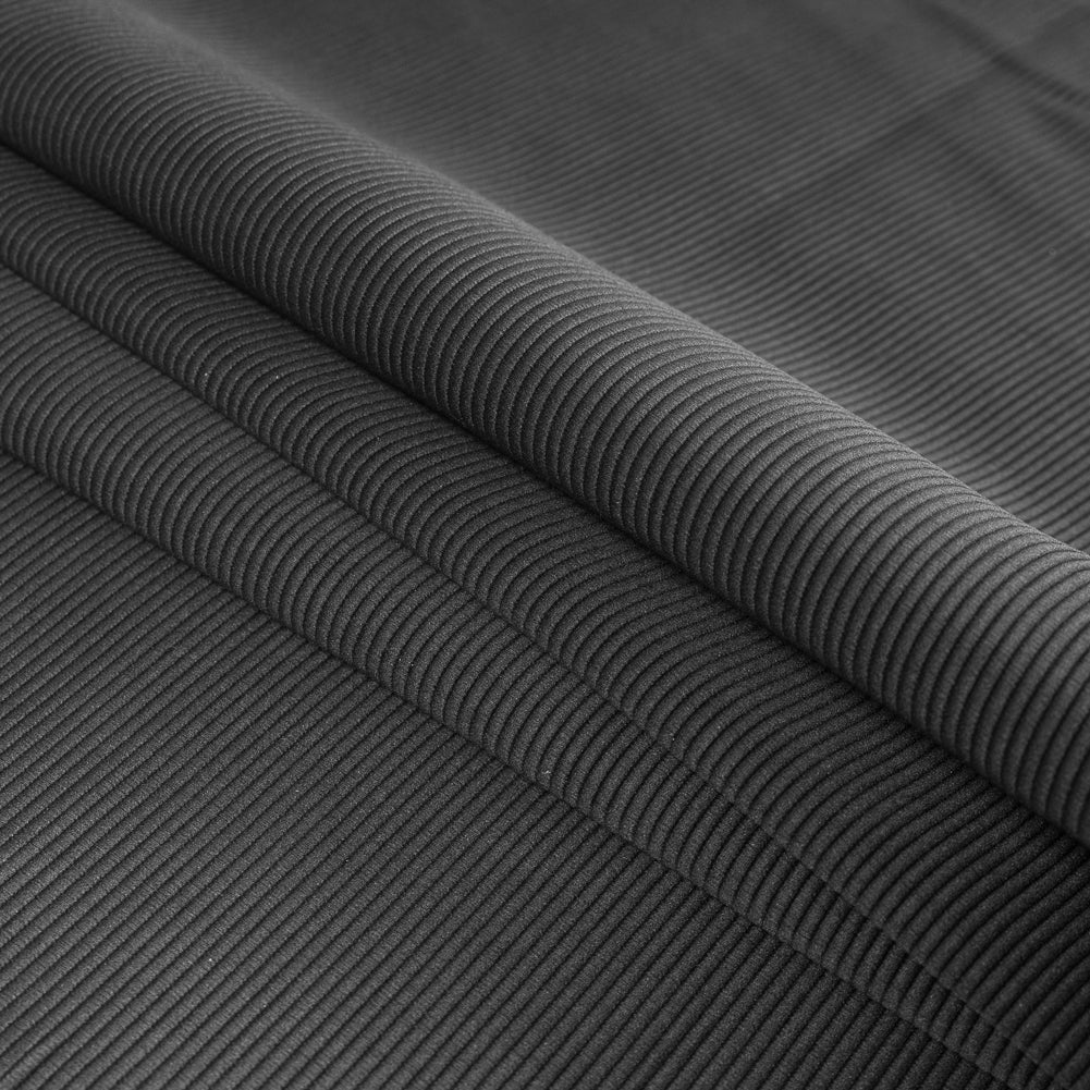 Black Polyester Ottoman - Folded Black Polyester Ottoman - Folded