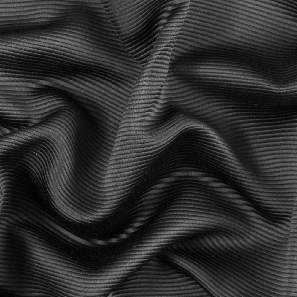 Black Polyester Ottoman Black Polyester Ottoman