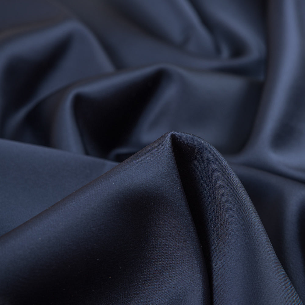 Rag & Bone Beige Crepe Backed Navy Polyester Satin Full Rag & Bone Beige Crepe Backed Navy Polyester Satin Full