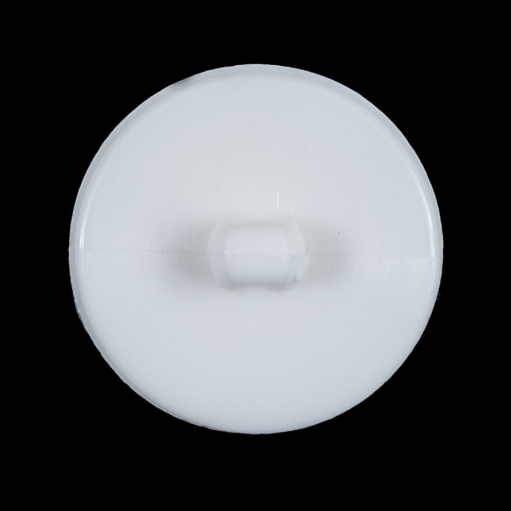White Floral Embossed Plastic Button - 44L/28mm Detail White Floral Embossed Plastic Button - 44L/28mm Detail