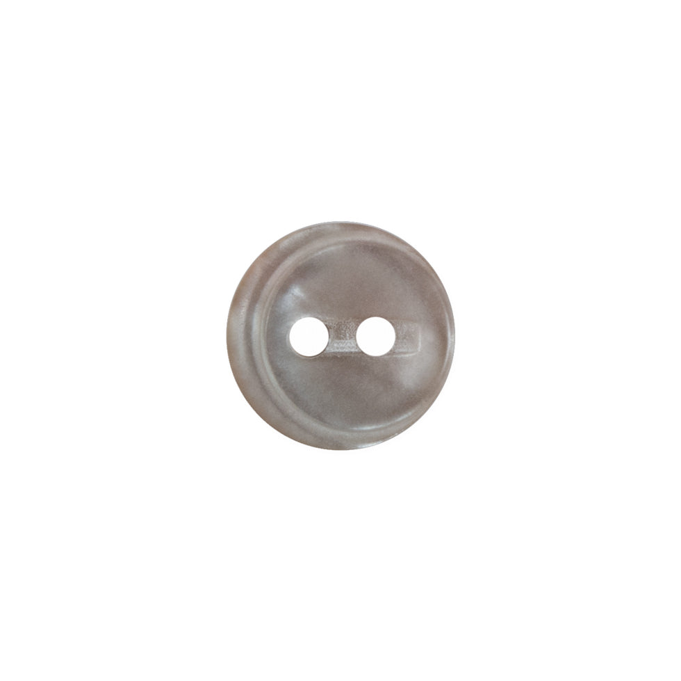 White and Beige Iridescent Plastic 2 Hole Button - 20L/12.5mm White and Beige Iridescent Plastic 2 Hole Button - 20L/12.5mm