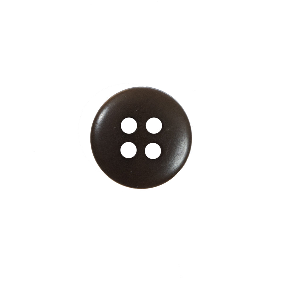 Brown Plastic 4-Hole Button - 20L/12.5mm Detail Brown Plastic 4-Hole Button - 20L/12.5mm Detail