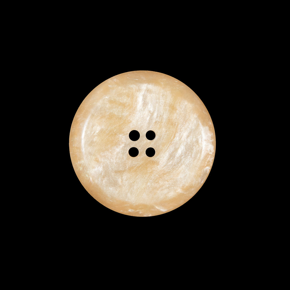 Beige Iridescent Plastic Button - 36L/22mm - Detail Beige Iridescent Plastic Button - 36L/22mm - Detail