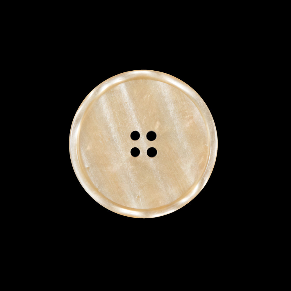 Beige Iridescent Plastic Button - 36L/22mm Beige Iridescent Plastic Button - 36L/22mm