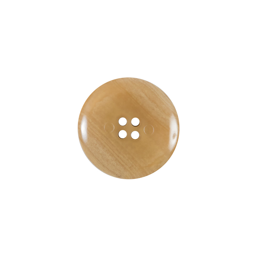 Beige 4-Hole Plastic Button - 24L/15mm Detail Beige 4-Hole Plastic Button - 24L/15mm Detail