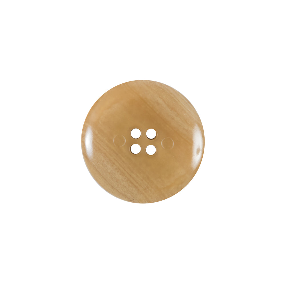 Beige 4-Hole Plastic Button - 28L/18mm - Detail Beige 4-Hole Plastic Button - 28L/18mm - Detail