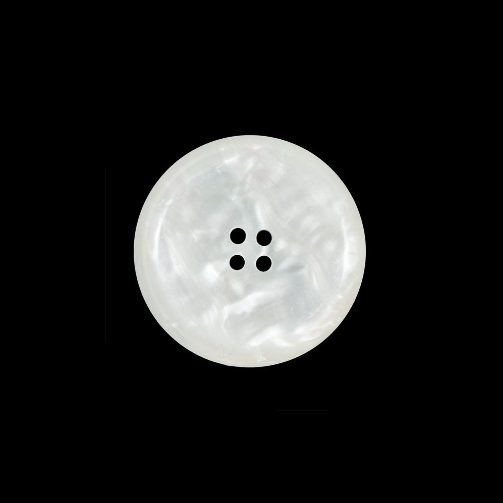 White Iridescent Plastic Button - 32L/20mm Detail White Iridescent Plastic Button - 32L/20mm Detail