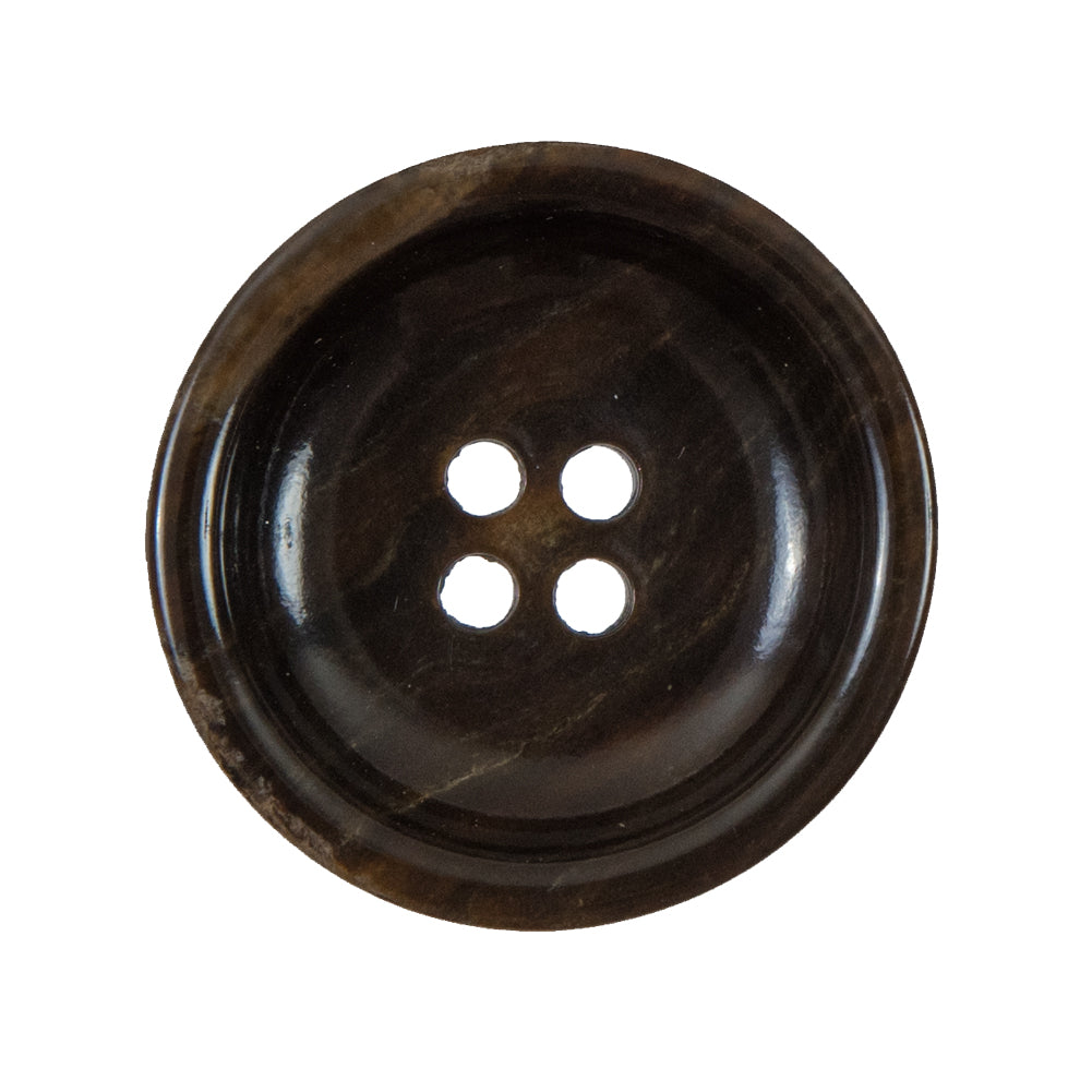 Brown Concaving Plastic Button - 45L/29mm Brown Concaving Plastic Button - 45L/29mm