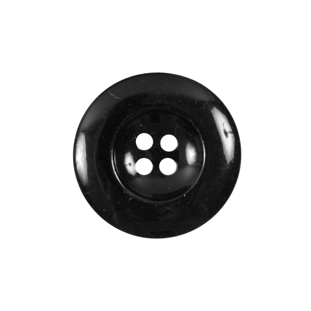 Black 4-Hole Plastic Button - 36L/22mm Black 4-Hole Plastic Button - 36L/22mm