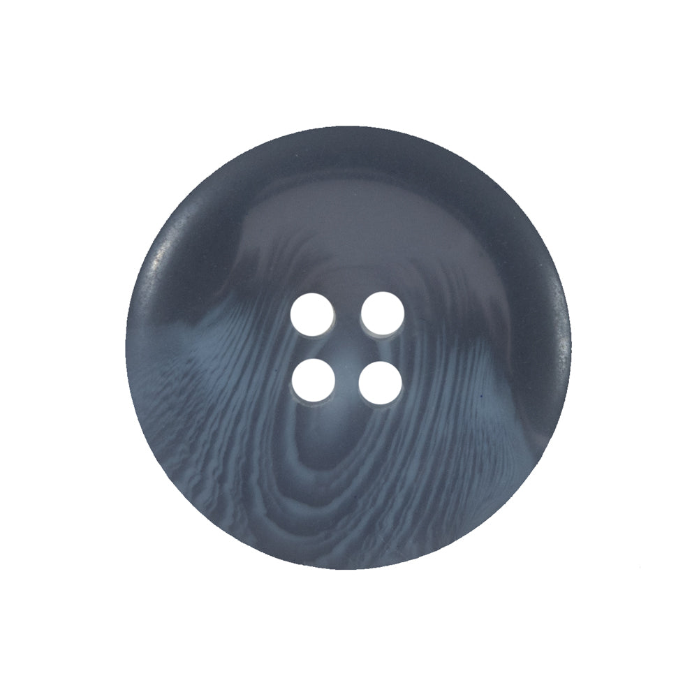 Blue Translucent Rimmed Plastic Button - 40L/25.5mm Detail Blue Translucent Rimmed Plastic Button - 40L/25.5mm Detail