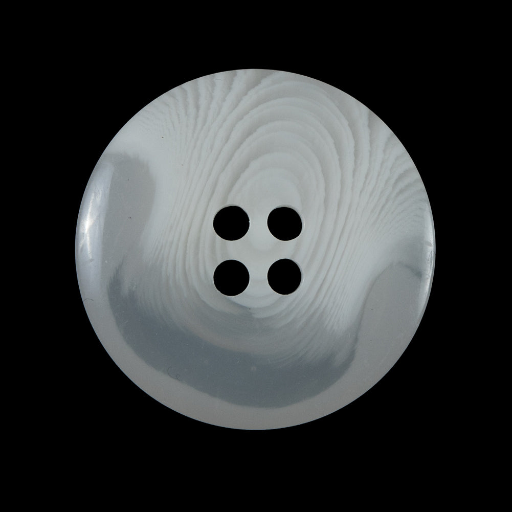White Translucent Plastic Button - 48L/30.5mm - Detail White Translucent Plastic Button - 48L/30.5mm - Detail