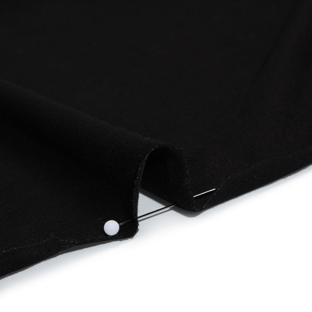 Stretch Bamboo Jersey - Black - Willow Collection