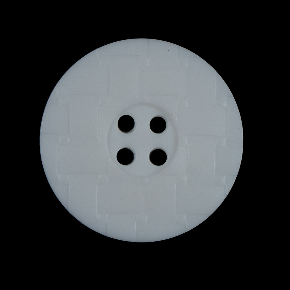 White Textured 4-Hole Button - 45L/28mm White Textured 4-Hole Button - 45L/28mm