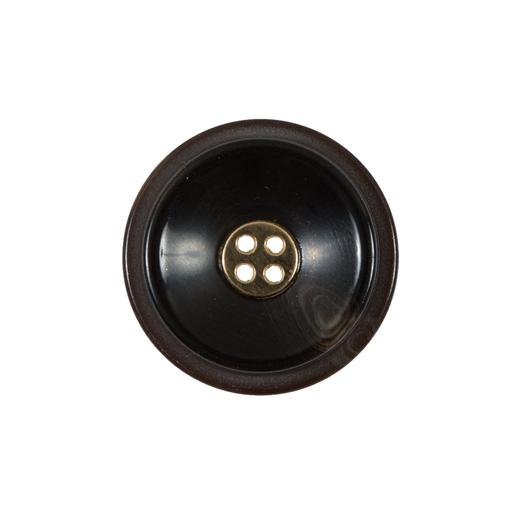 Black and Gold Concaving Plastic Button - 36L/23mm Black and Gold Concaving Plastic Button - 36L/23mm