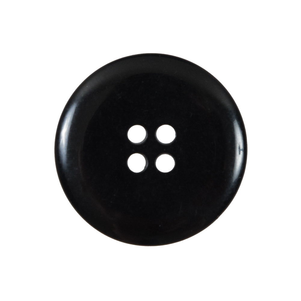 Black 4-Hole Plastic Button - 40L/25.5mm Detail Black 4-Hole Plastic Button - 40L/25.5mm Detail