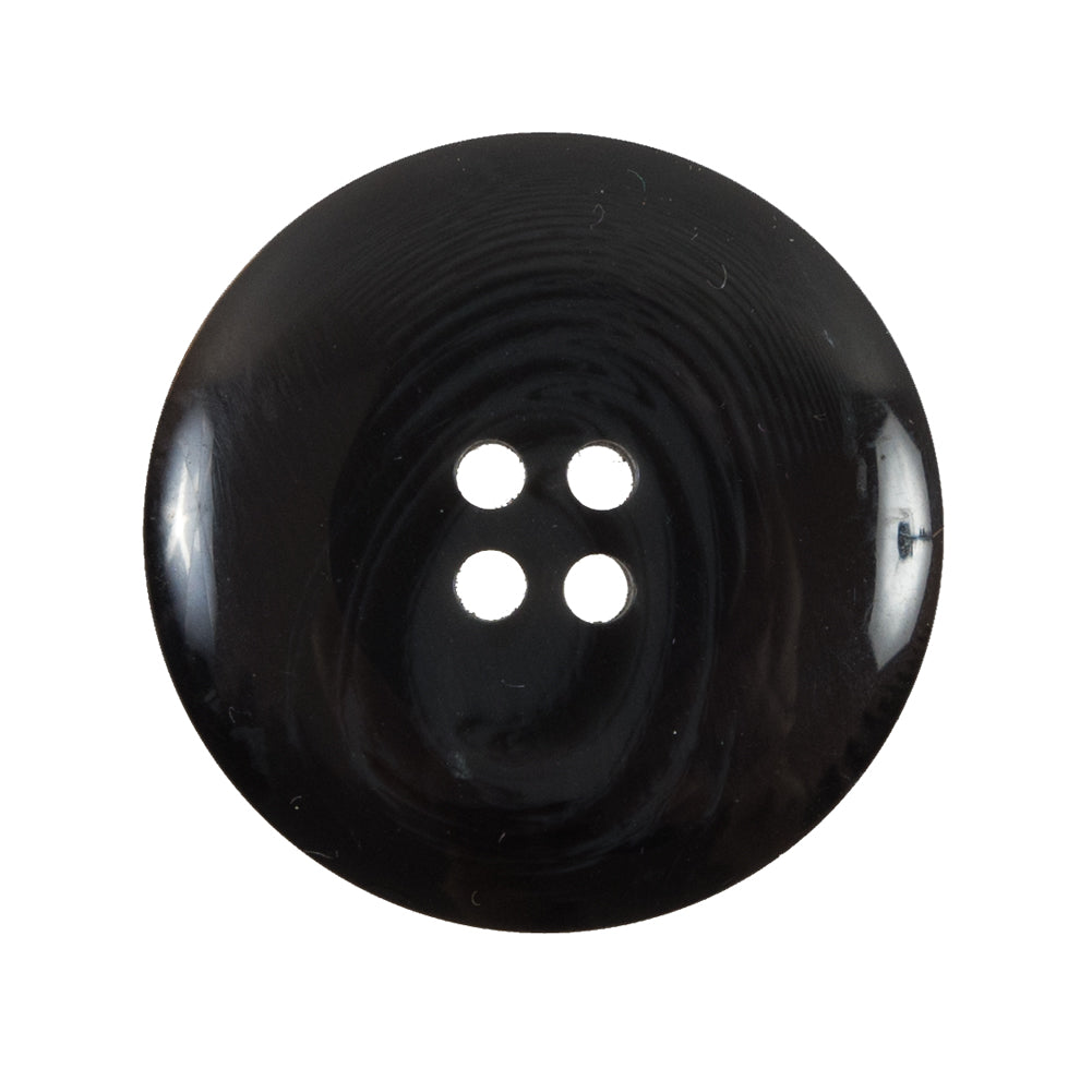 Black and Gray Swirl 4-Hole Plastic Button - 44L/28mm Black and Gray Swirl 4-Hole Plastic Button - 44L/28mm