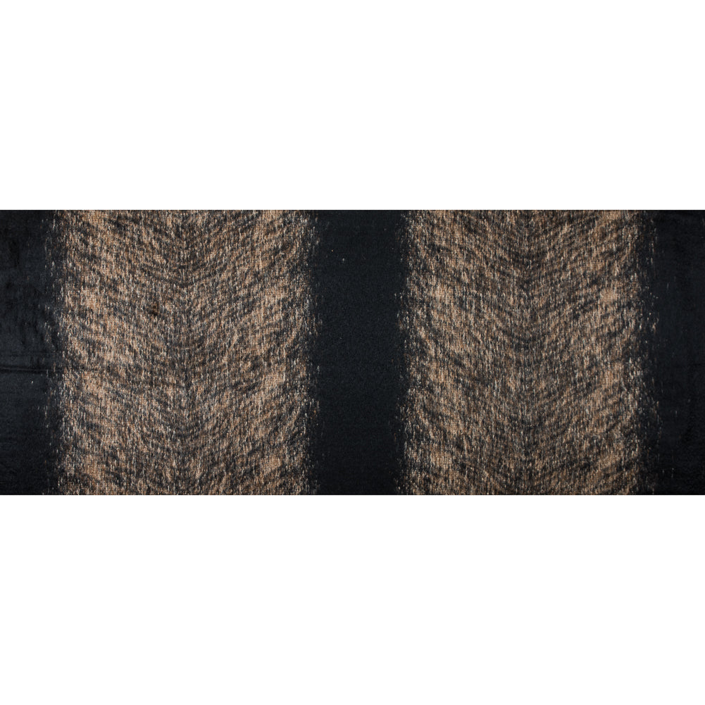 Cavalli Black and Dachshund Brown Alpaca Coating Full Cavalli Black and Dachshund Brown Alpaca Coating Full