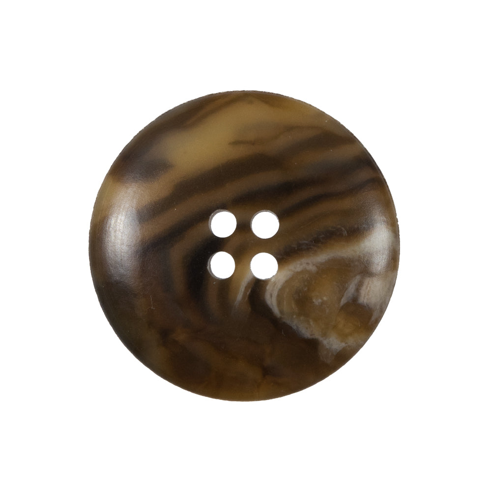 Brown 4-Hole Plastic Button - 40L/25.5 Detail Brown 4-Hole Plastic Button - 40L/25.5 Detail