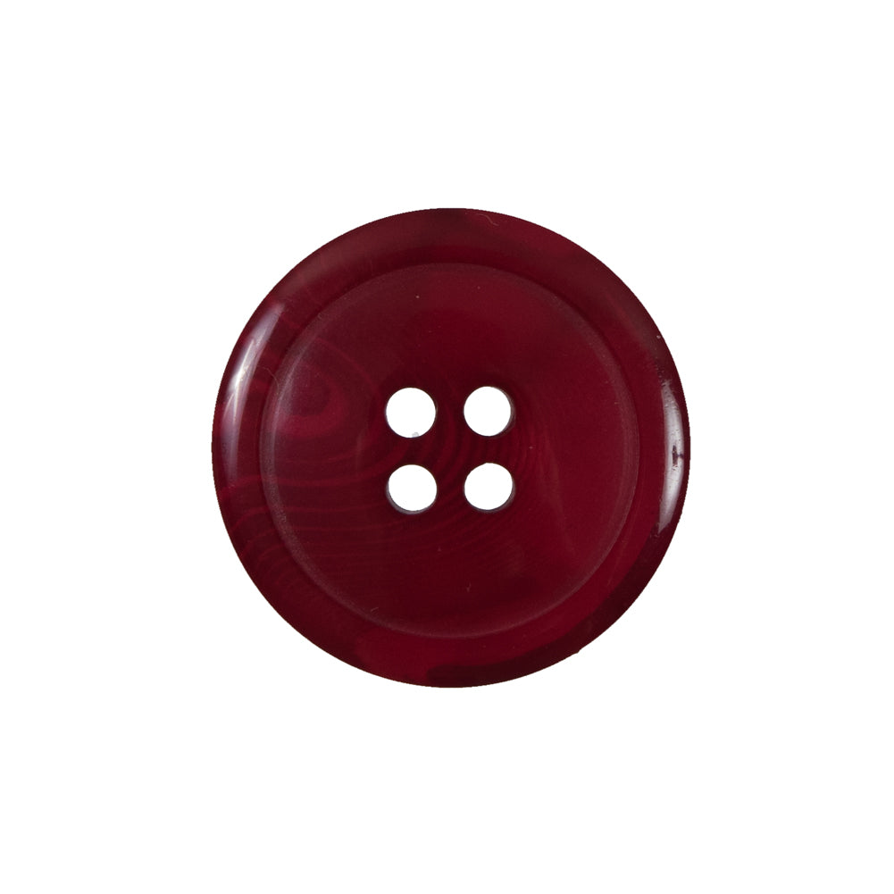 Red Translucent Four-Hole Button - 36L/23mm Red Translucent Four-Hole Button - 36L/23mm
