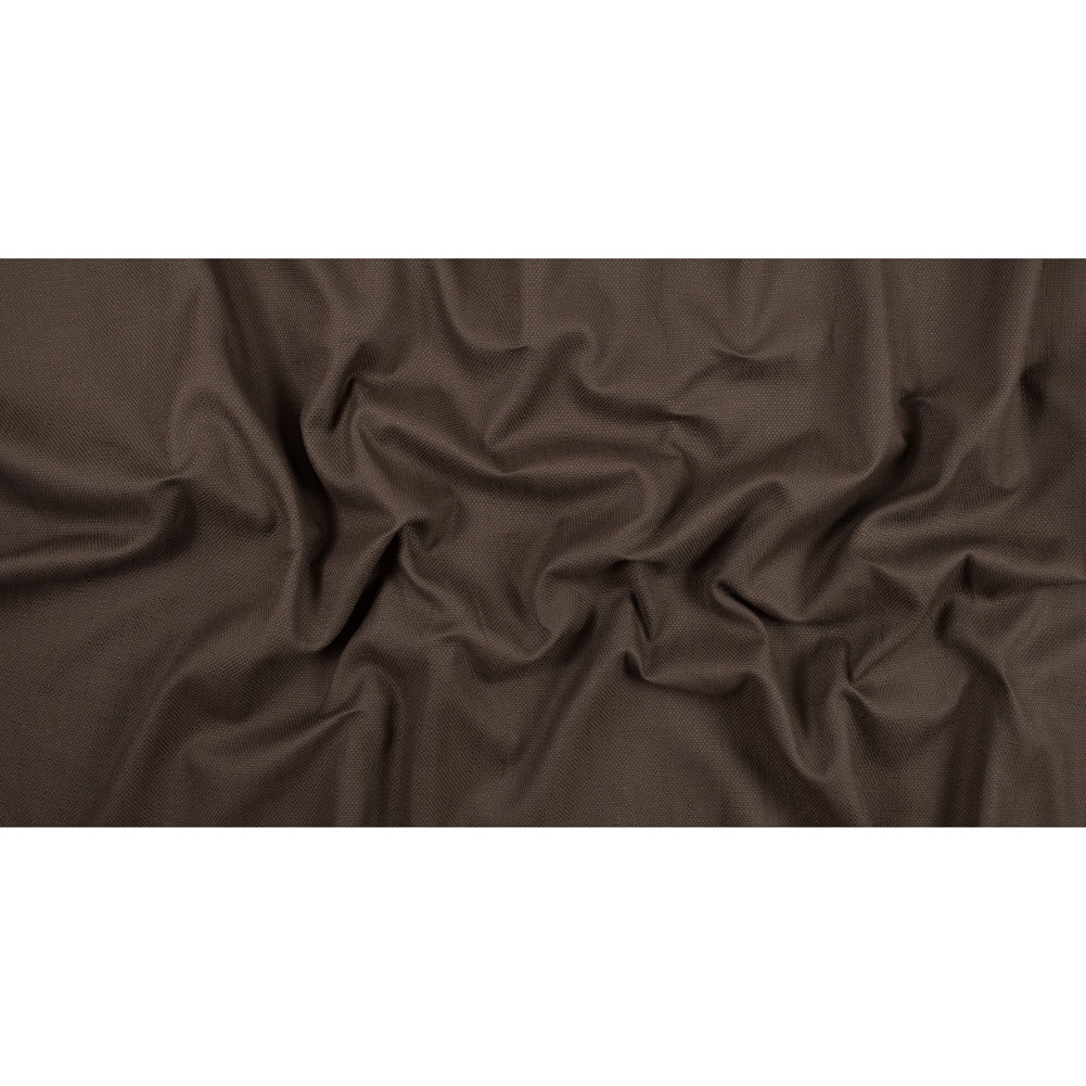 Chocolate Brown Basketwoven Cotton and Polyester Upholstery Fabric - Full Chocolate Brown Basketwoven Cotton and Polyester Upholstery Fabric - Full