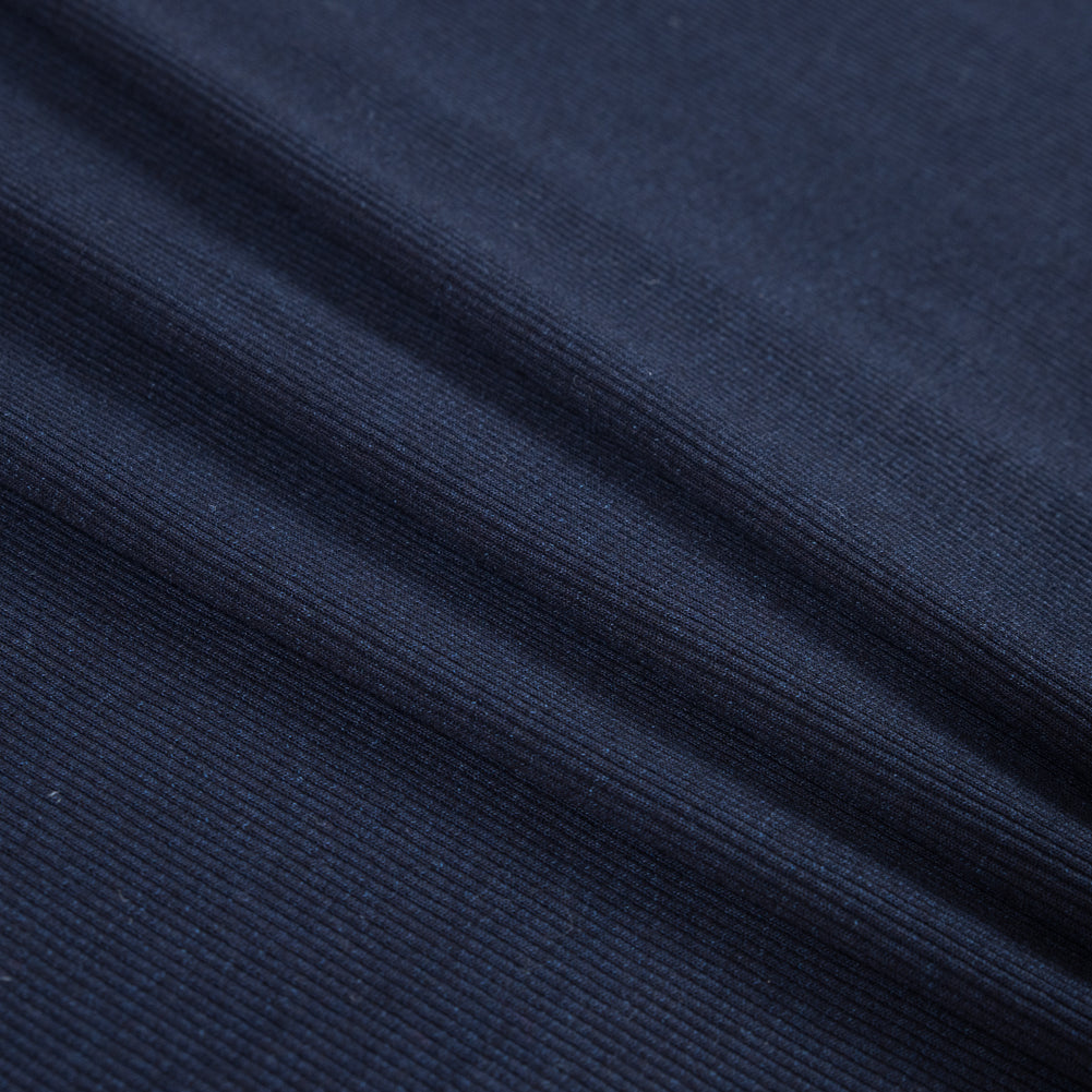 Theory Navy Cotton Rib Knit - Folded Theory Navy Cotton Rib Knit - Folded