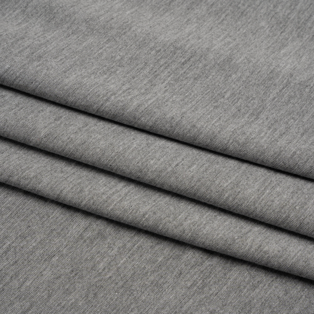 Stretch Bamboo Jersey - Heathered Gray - Willow Collection Stretch Bamboo Jersey - Heathered Gray - Willow Collection