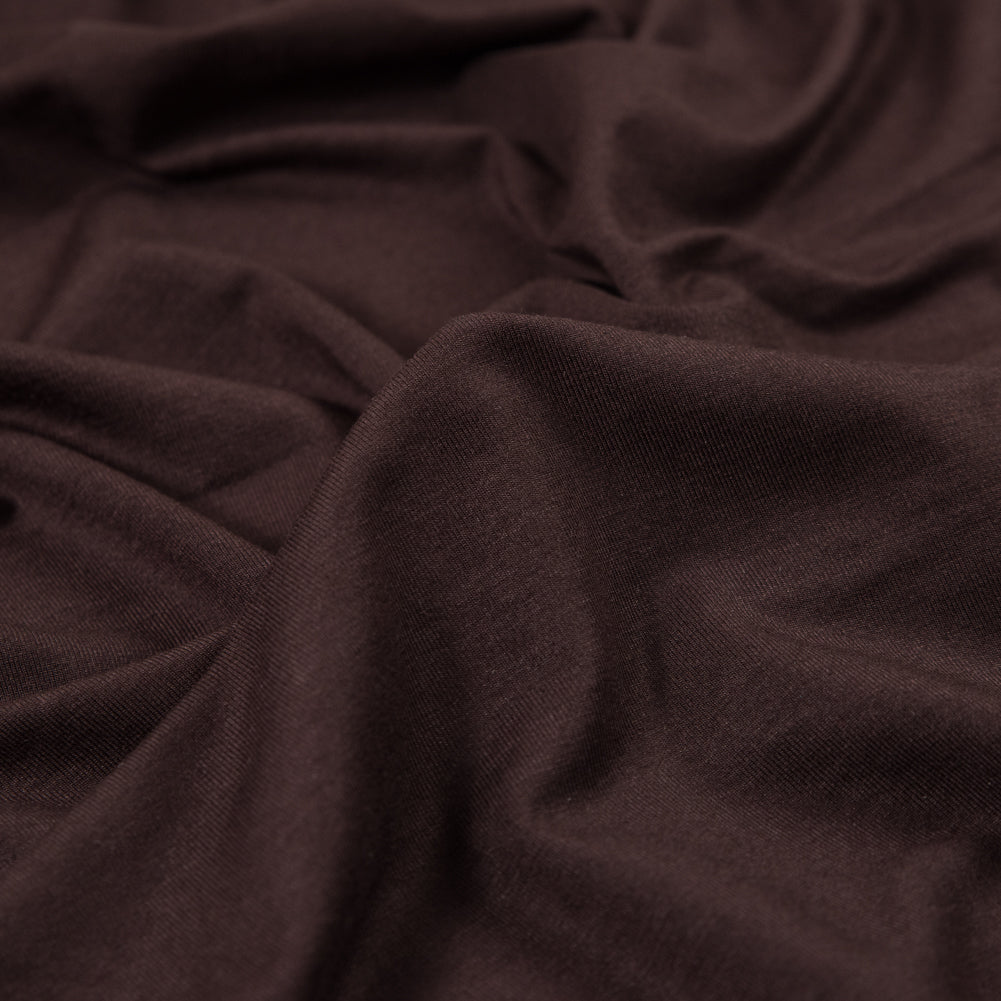 Stretch Bamboo Jersey - Brown - Willow Collection Stretch Bamboo Jersey - Brown - Willow Collection