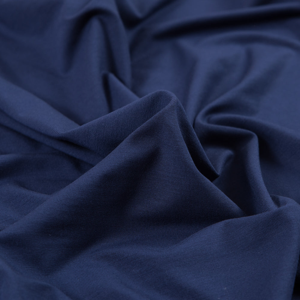 Stretch Bamboo Jersey - Blue - Willow Collection Stretch Bamboo Jersey - Blue - Willow Collection