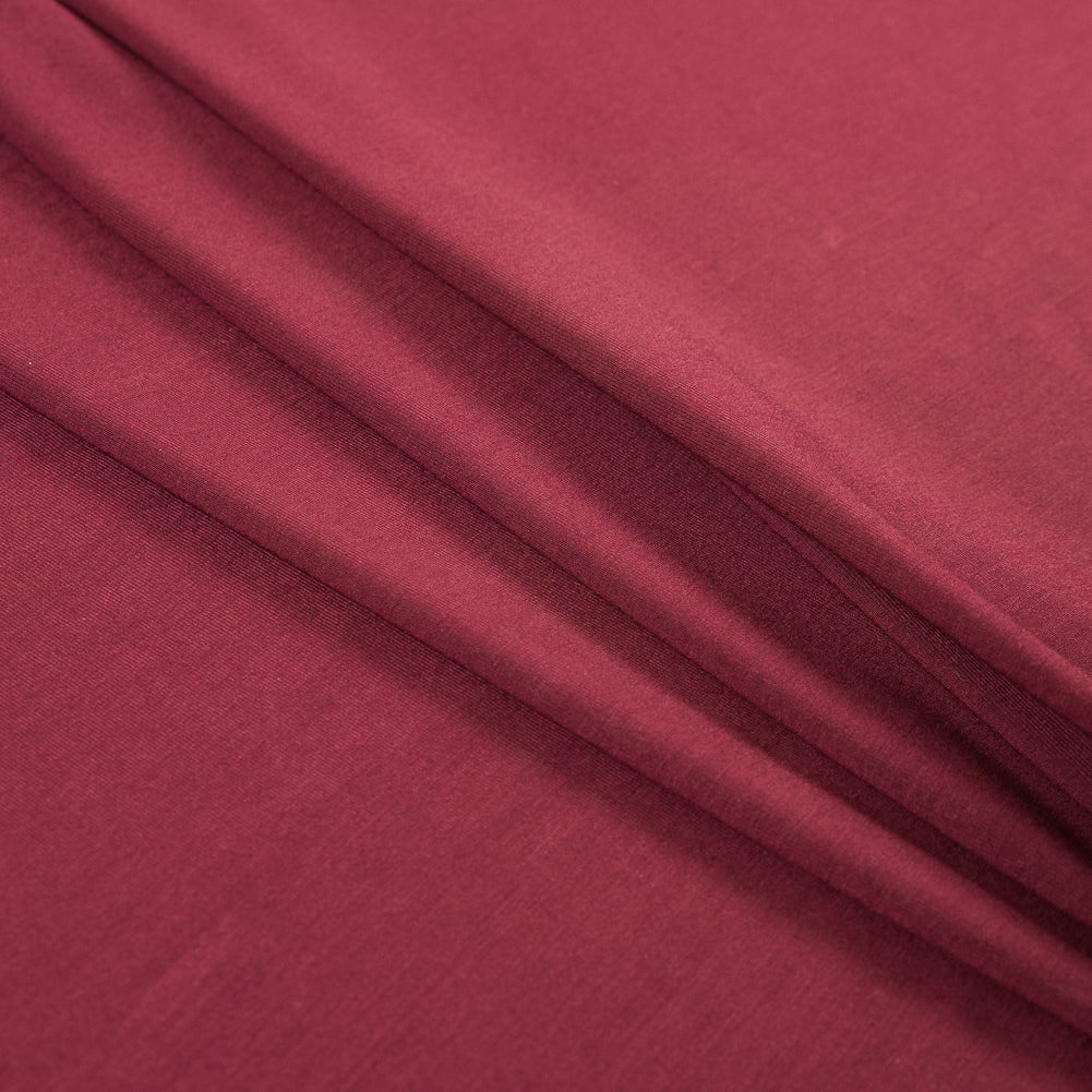 Stretch Bamboo Jersey - Wine - Willow Collection Stretch Bamboo Jersey - Wine - Willow Collection