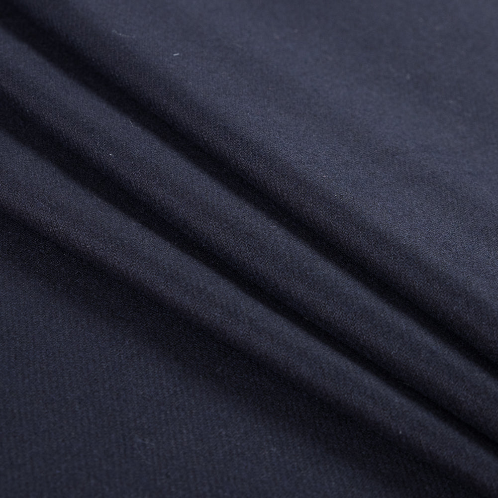 Dark Navy Ultra Soft Wool Twill Folded Dark Navy Ultra Soft Wool Twill Folded
