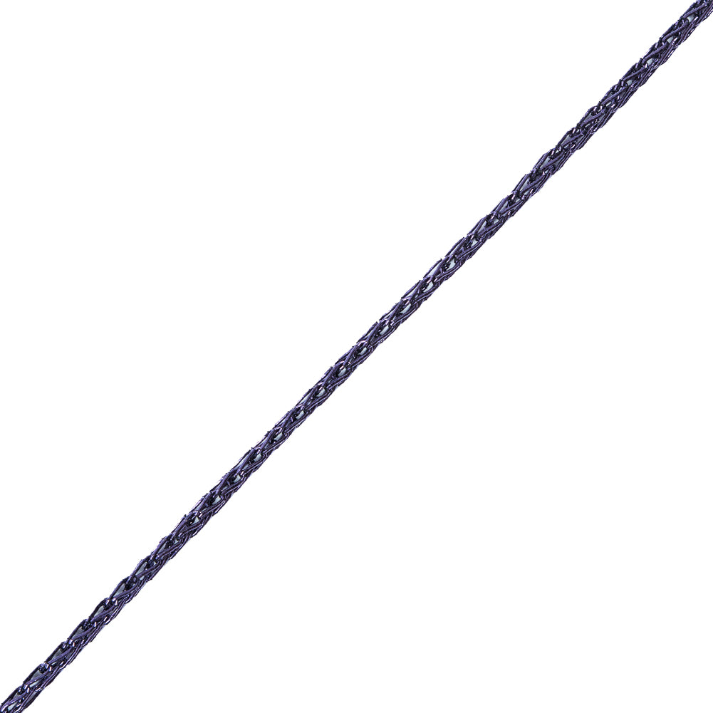 Italian Metallic Indigo Crochet Chain - 0.125" Italian Metallic Indigo Crochet Chain - 0.125"