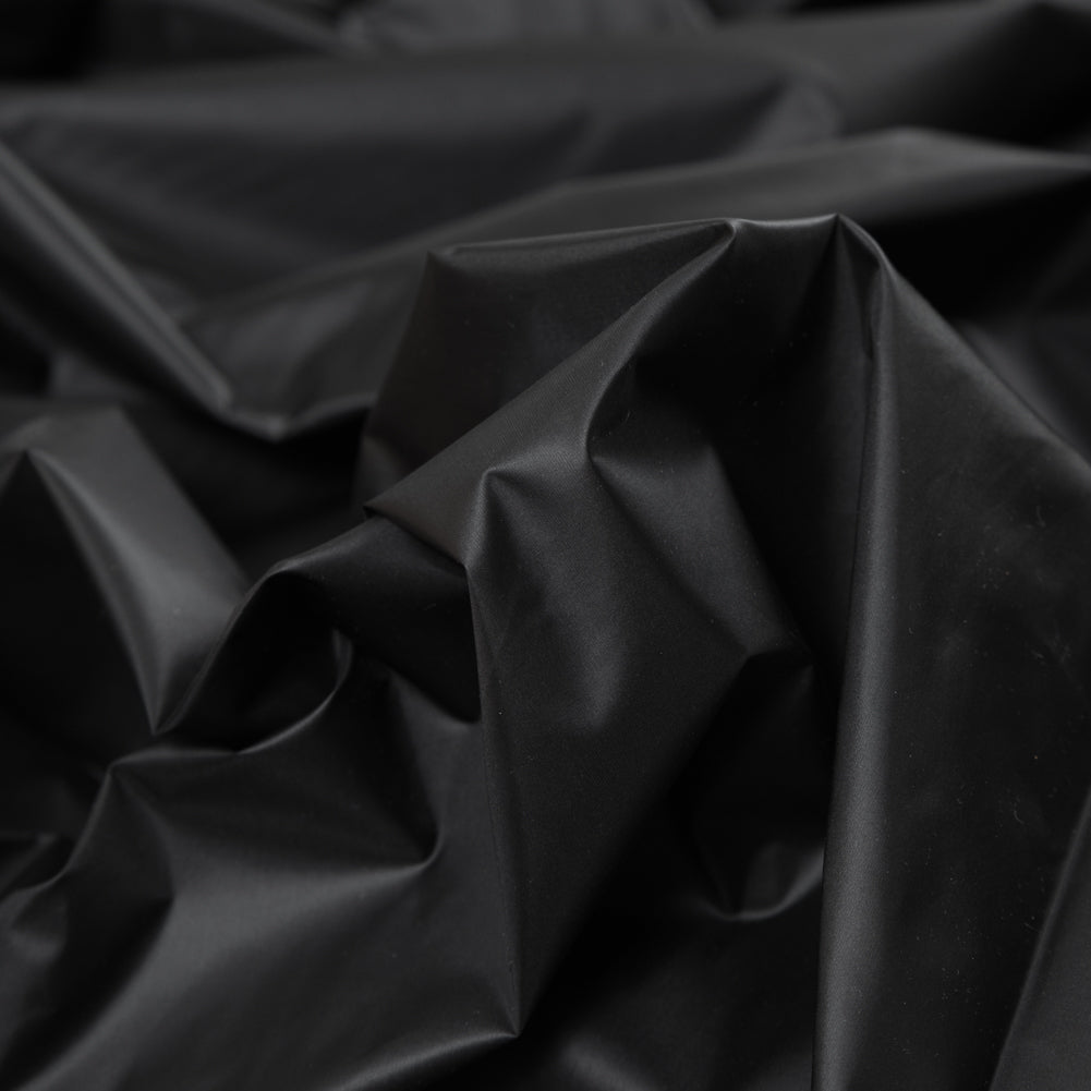 Black Nylon with P/D Cire Finishing - 20D*20D Detail Black Nylon with P/D Cire Finishing - 20D*20D Detail