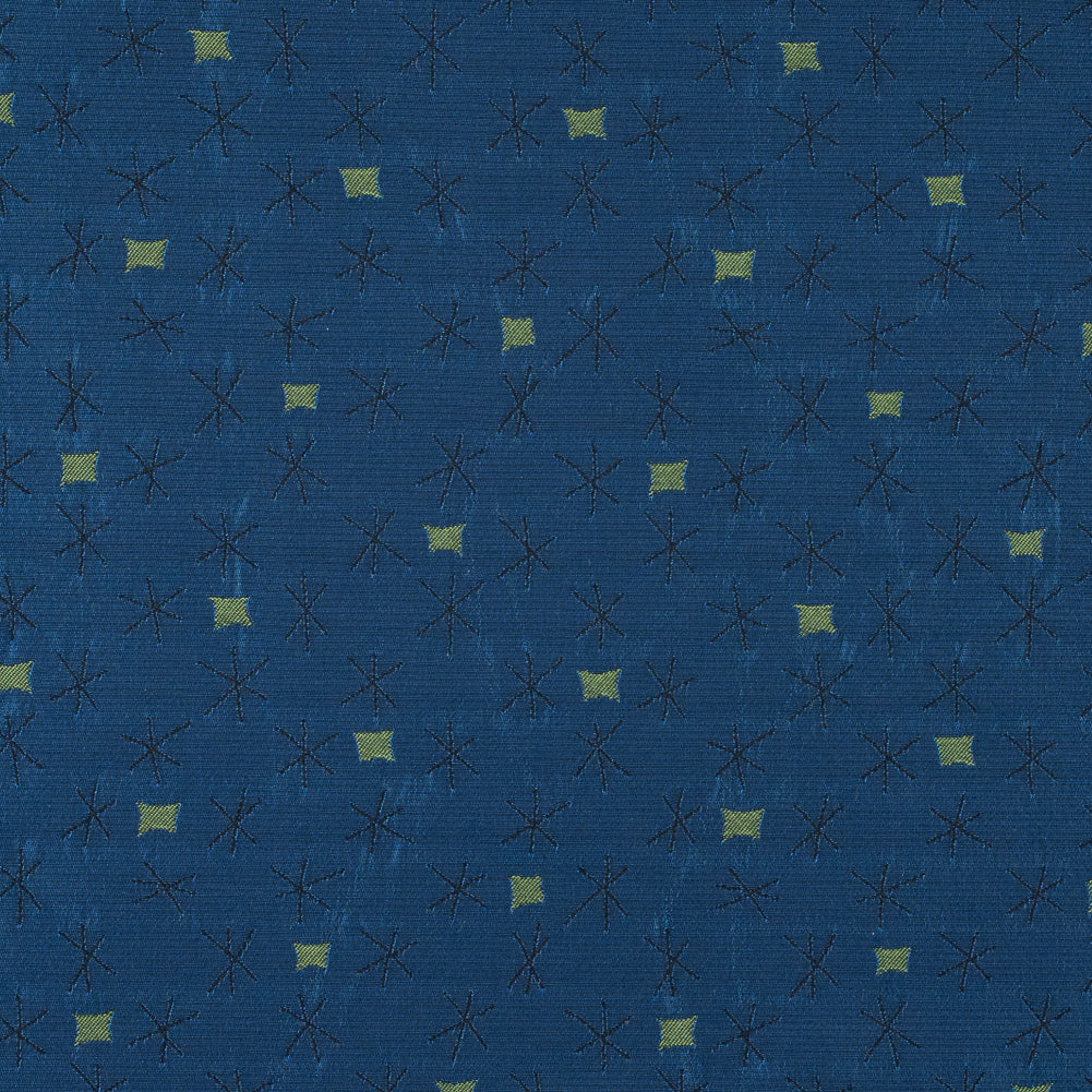 Delft Blue and Green Glow Textural Upholstery Jacquard Delft Blue and Green Glow Textural Upholstery Jacquard