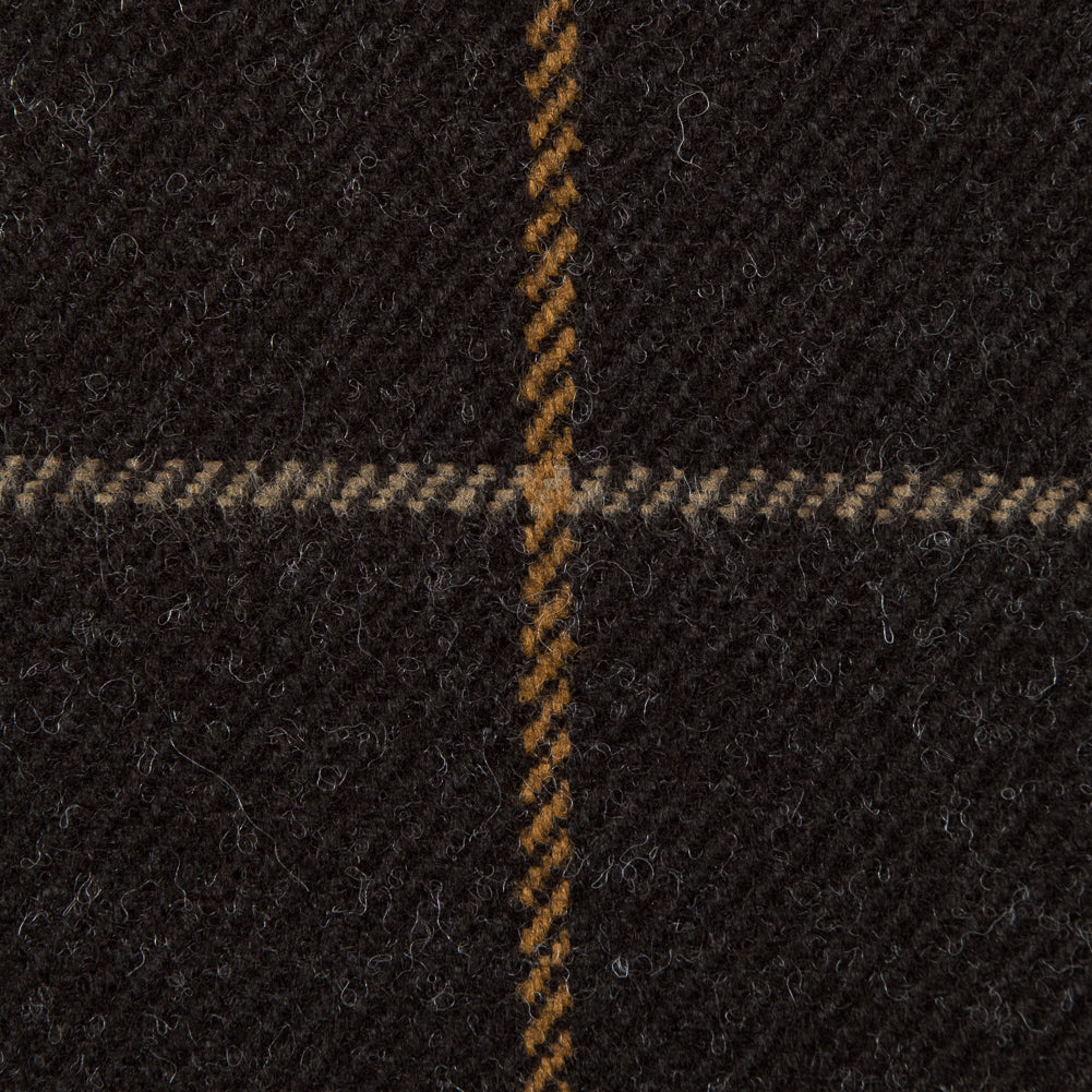 Demitasse Windowpane Check Wool Twill - Full Demitasse Windowpane Check Wool Twill - Full