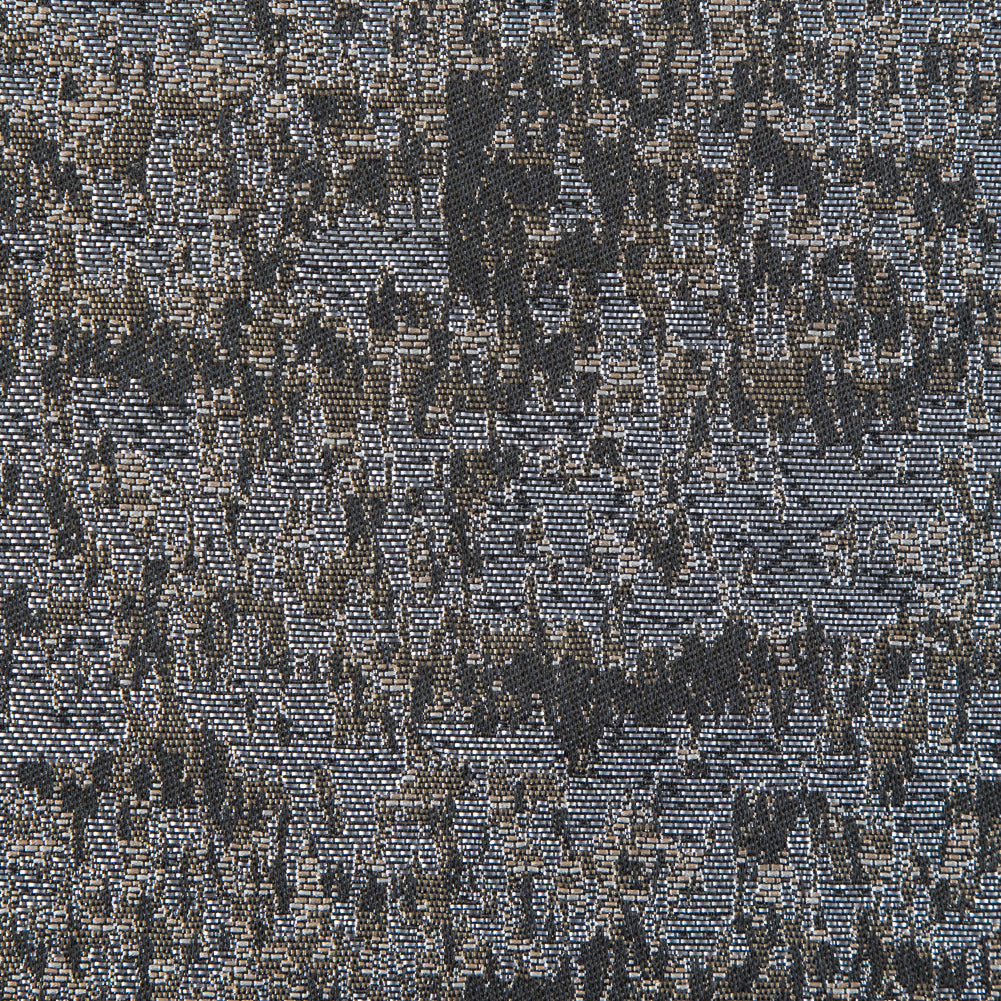 Metallic Gray and Wood Ash Abstract Brocade - Detail Metallic Gray and Wood Ash Abstract Brocade - Detail