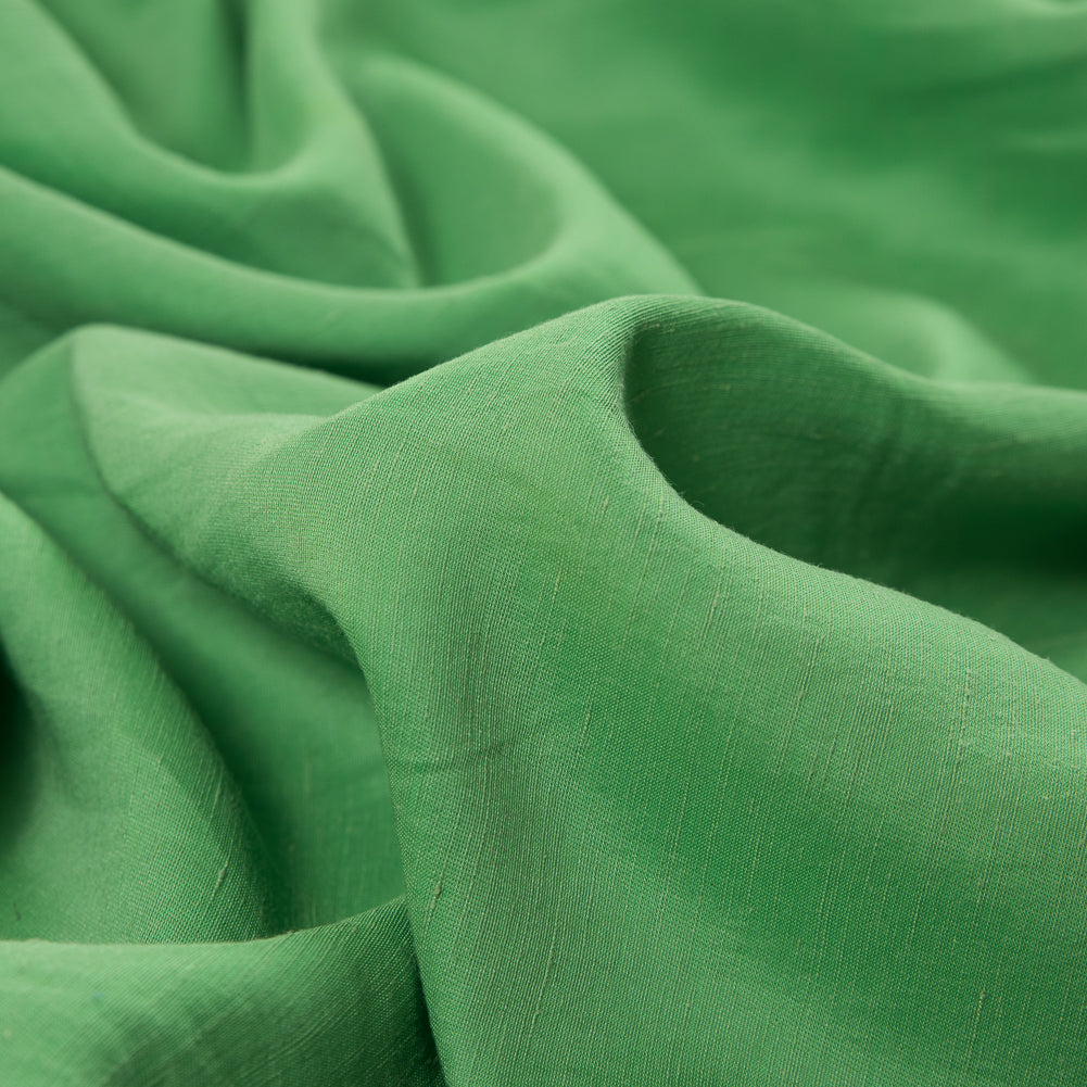 Green Flash Blended Imitation Shantung Detail Green Flash Blended Imitation Shantung Detail