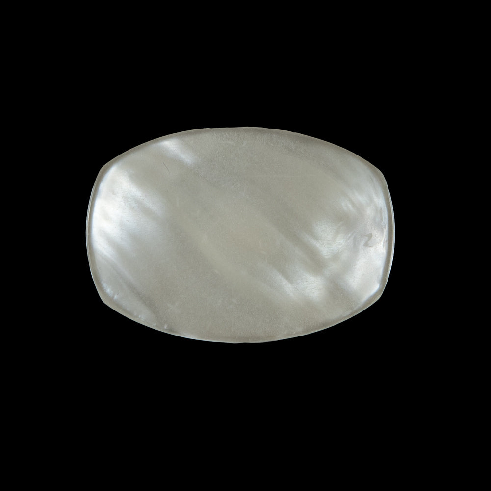 Ivory Iridescent Plastic Button - 40L/25mm Ivory Iridescent Plastic Button - 40L/25mm