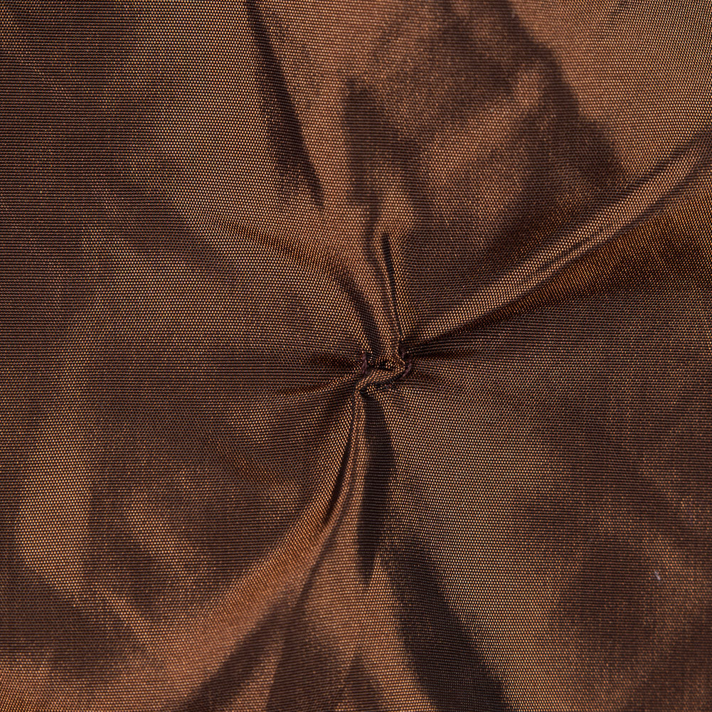 Rust and Black Iridescent Pintucked Taffeta - Detail Rust and Black Iridescent Pintucked Taffeta - Detail