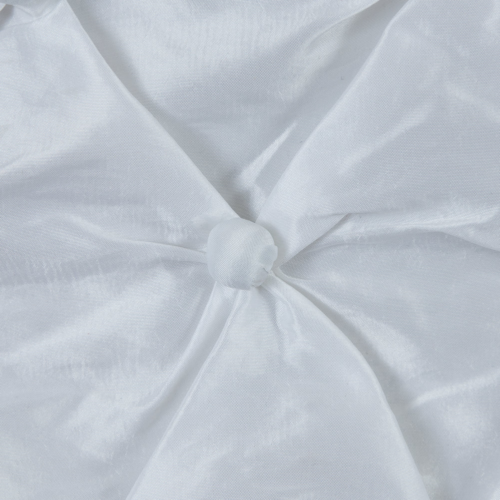 White Button Pintucked Taffeta Detail White Button Pintucked Taffeta Detail