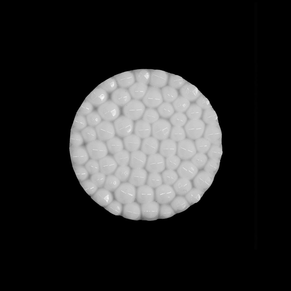 White Textured Shank-Back Button - 36L/22mm White Textured Shank-Back Button - 36L/22mm