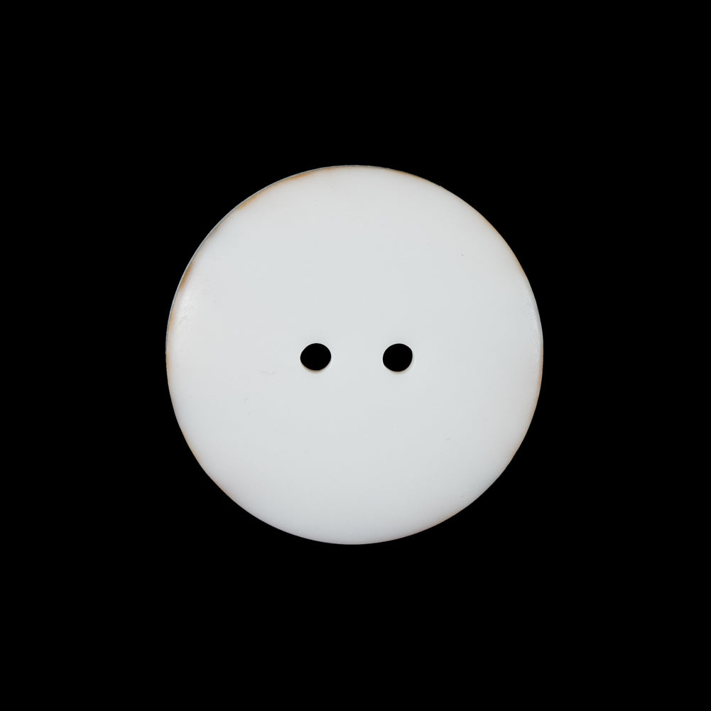 Ivory 2-Hole Plastic Button - 36L/22mm - Detail Ivory 2-Hole Plastic Button - 36L/22mm - Detail